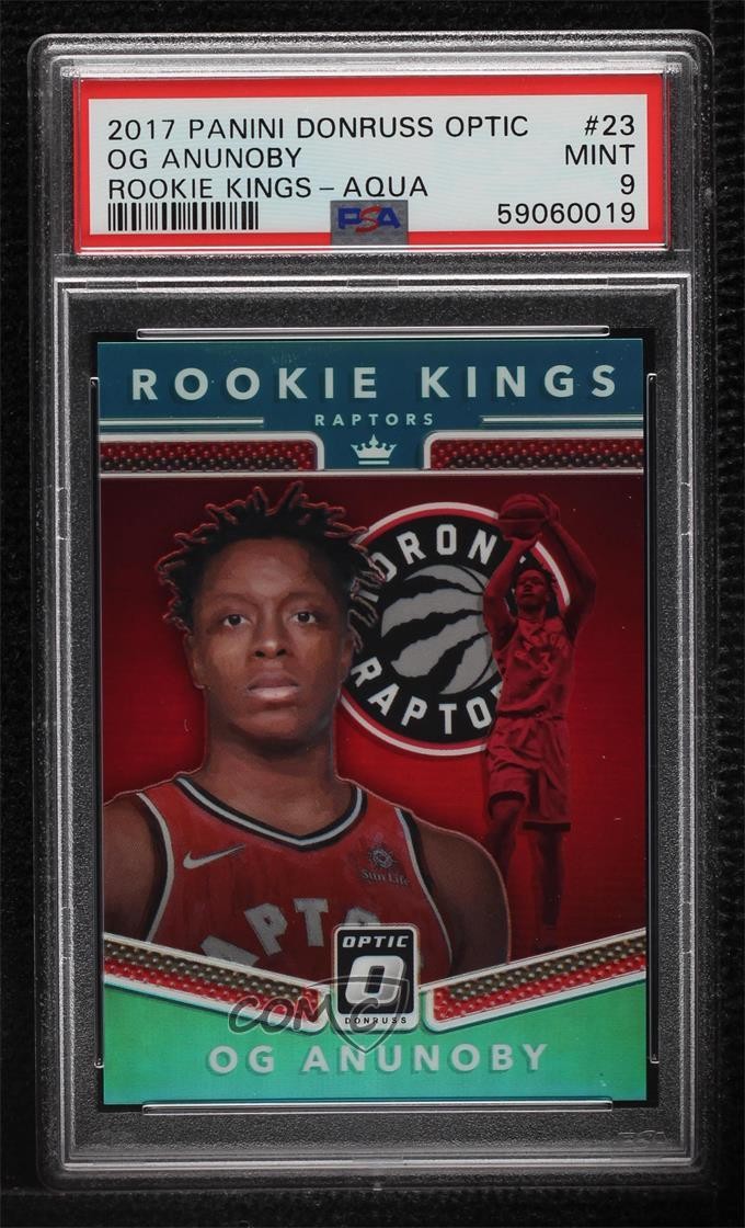 2017 Panini PANINI DONRUSS OPTIC ROOKIE KINGS AQUA #23 Og Anunoby front