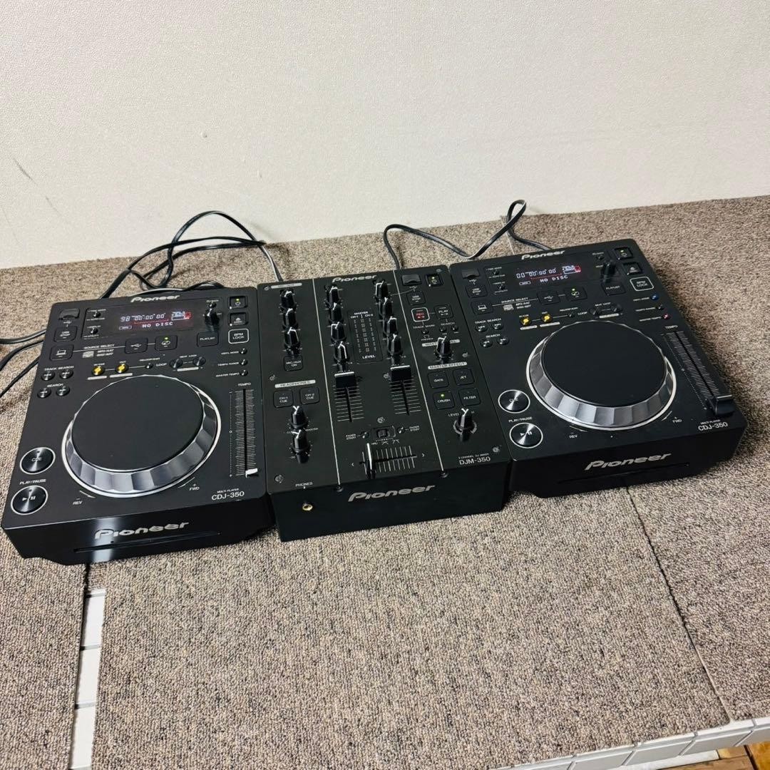 Pioneer CDJ-350 2 Units + DJM-350 DJ Mixer Set Digital Controller 