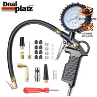 ReifendruckprüFer Multifunktional 220PSI Mit ZubehöR FüR Auto Motorrad LKW
