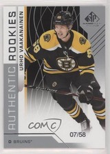 2018-19 Upper Deck SP Game Used Authentic Rookies 7/58 Urho Vaakanainen #176 jx4