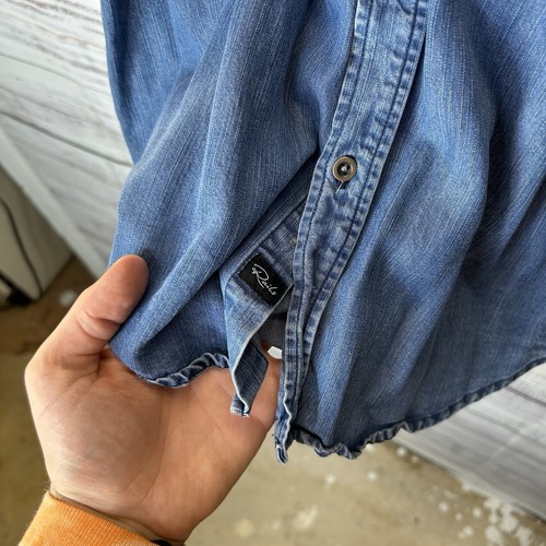 Rails Chambray Lyocell Langarm Button Down Hemd Herren Größe Large (Slim Fit) - Bild 5 von 13
