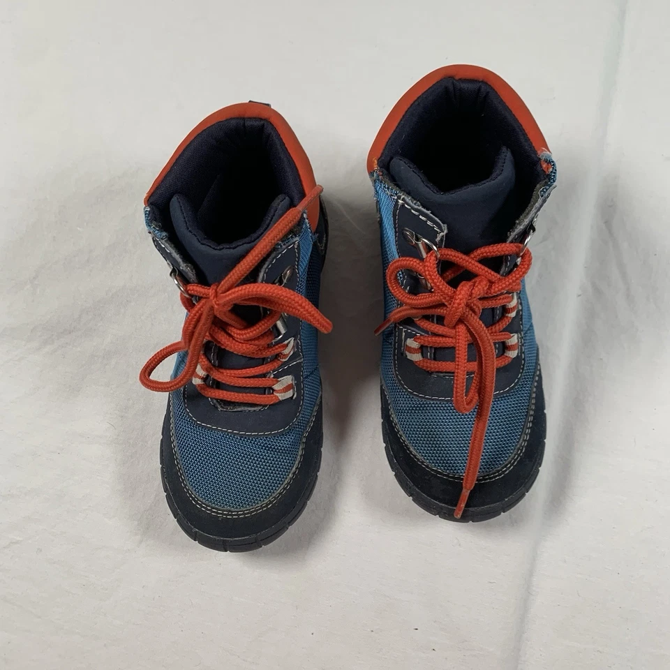 GYMBOREE SNOW LEGEND Talla 12 AZUL Botas de Senderismo Con Cordones Usadas en Excelente Condición Suela de Goma Foto 4 de 4