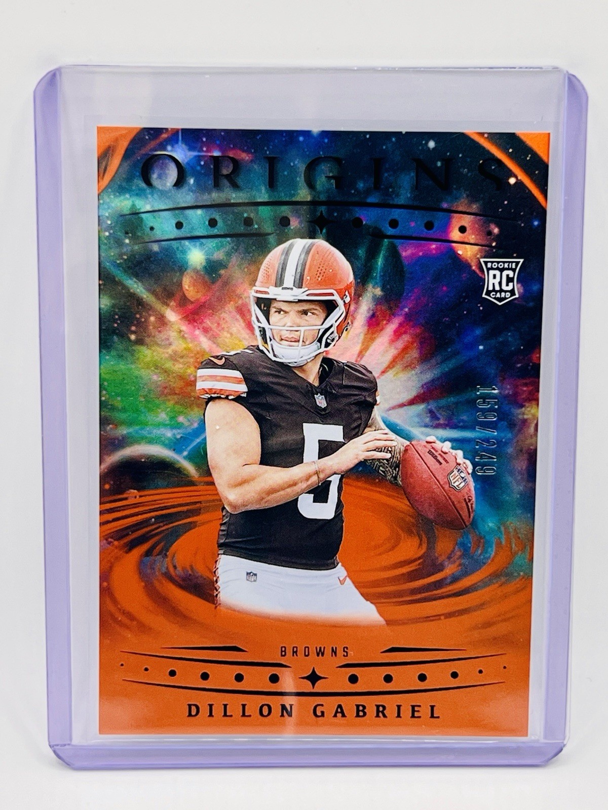 2025 Panini Origins - Rookies Dillon Gabriel, Browns #115 Orange /249 (RC)