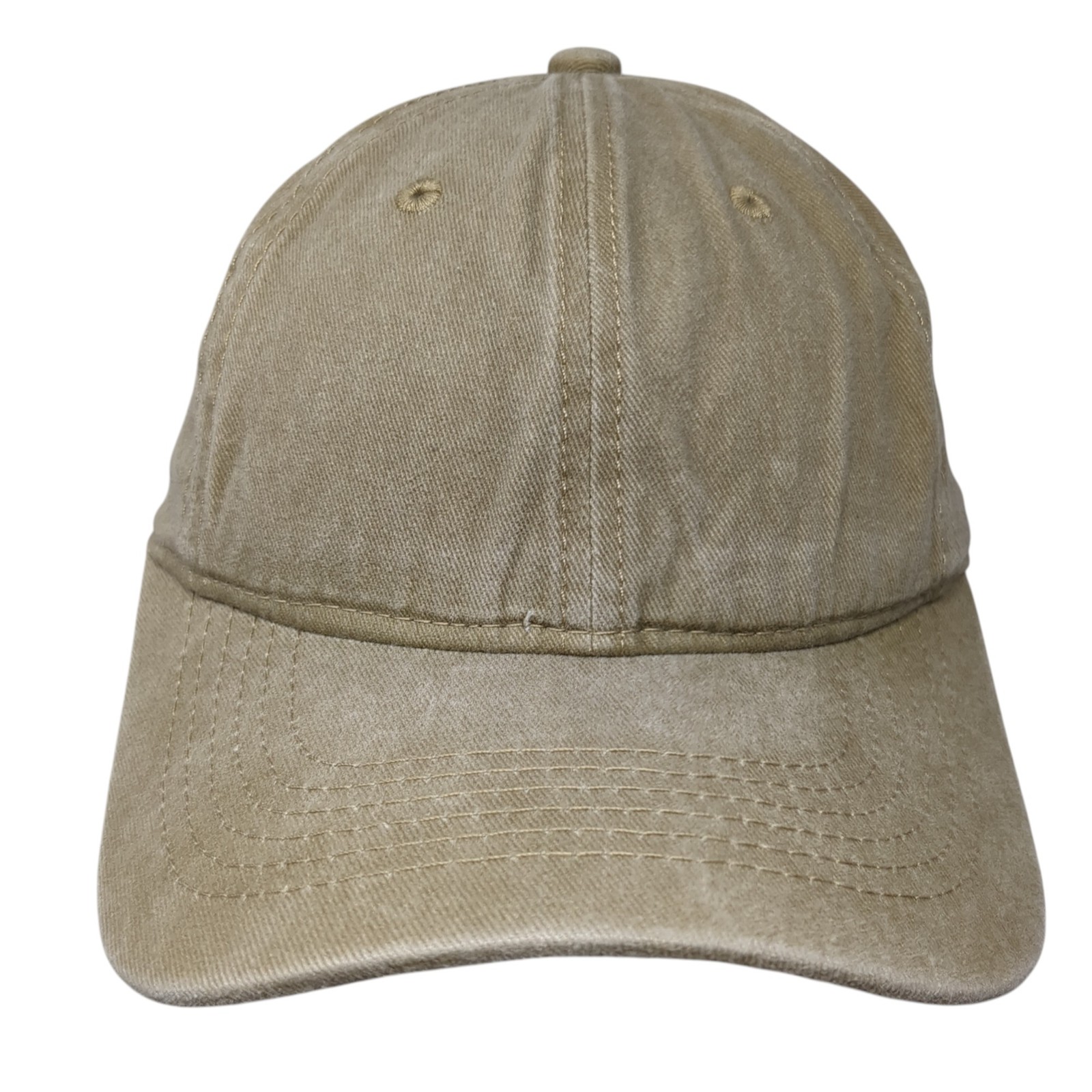 Unbranded Slideback Hat Solid Beige One Size Adju… - image 1