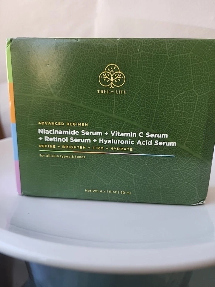 Tree Of Life TOTAL SKIN RESET 维生素 C + 视黄醇 + 透明质精华素 4/1 盎司每件 — 第 4/4 张图片