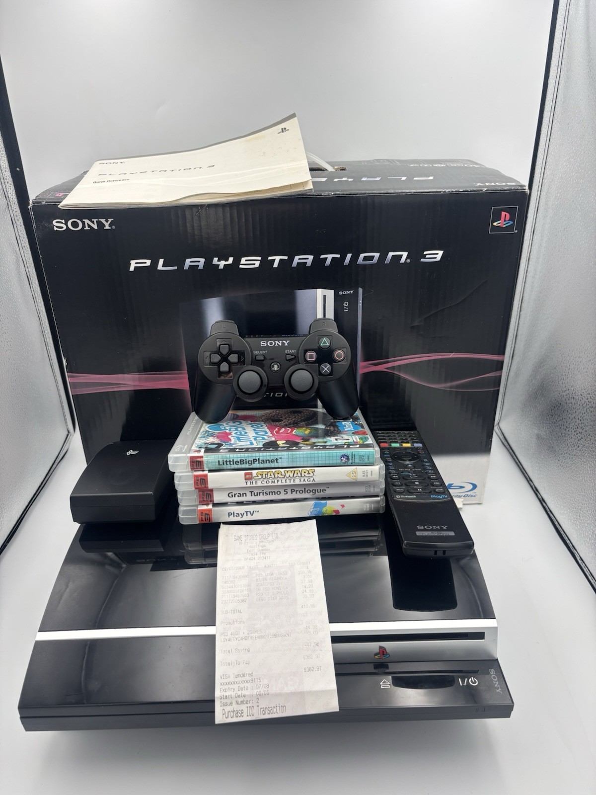 Original Playstation 3 PS3 40GB CECHG03 Boxed With Games Read Description