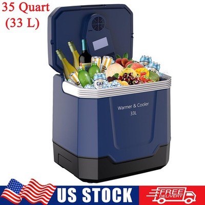 35Qt 35L Car Refrigerator Portable Freezer Cooler & Warmer for Camping Truck RV