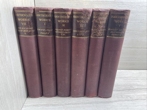 Hawthornes Werke Vintage 6 Bände 1883 - Bild 1 von 7