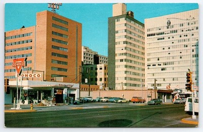Vintage Midland Texas 'Oil Capital' Conoco Gas Station Postcard