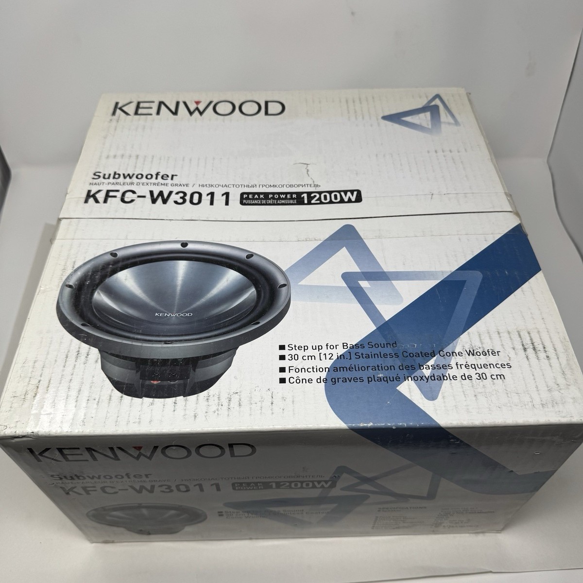 Kenwood KFC-W3011 1-Way 12in. Car Subwoofer for sale online