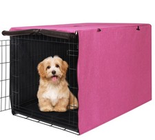 Deblue Dog Crate Cover, Durable Polyester Indoor Pet Kennel Cover Fit for 1 2