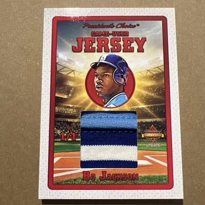 2023 Presidents Choice Solitaire 2.0 Red - Bo Jackson - 1 of 1 game used patch