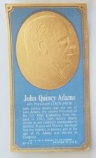 1965 Topps Presidents/Famous Americans: Pictured John Quincy Adams