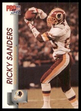 RICKY SANDERS #678 1992 Pro Set Washington Redskins NM