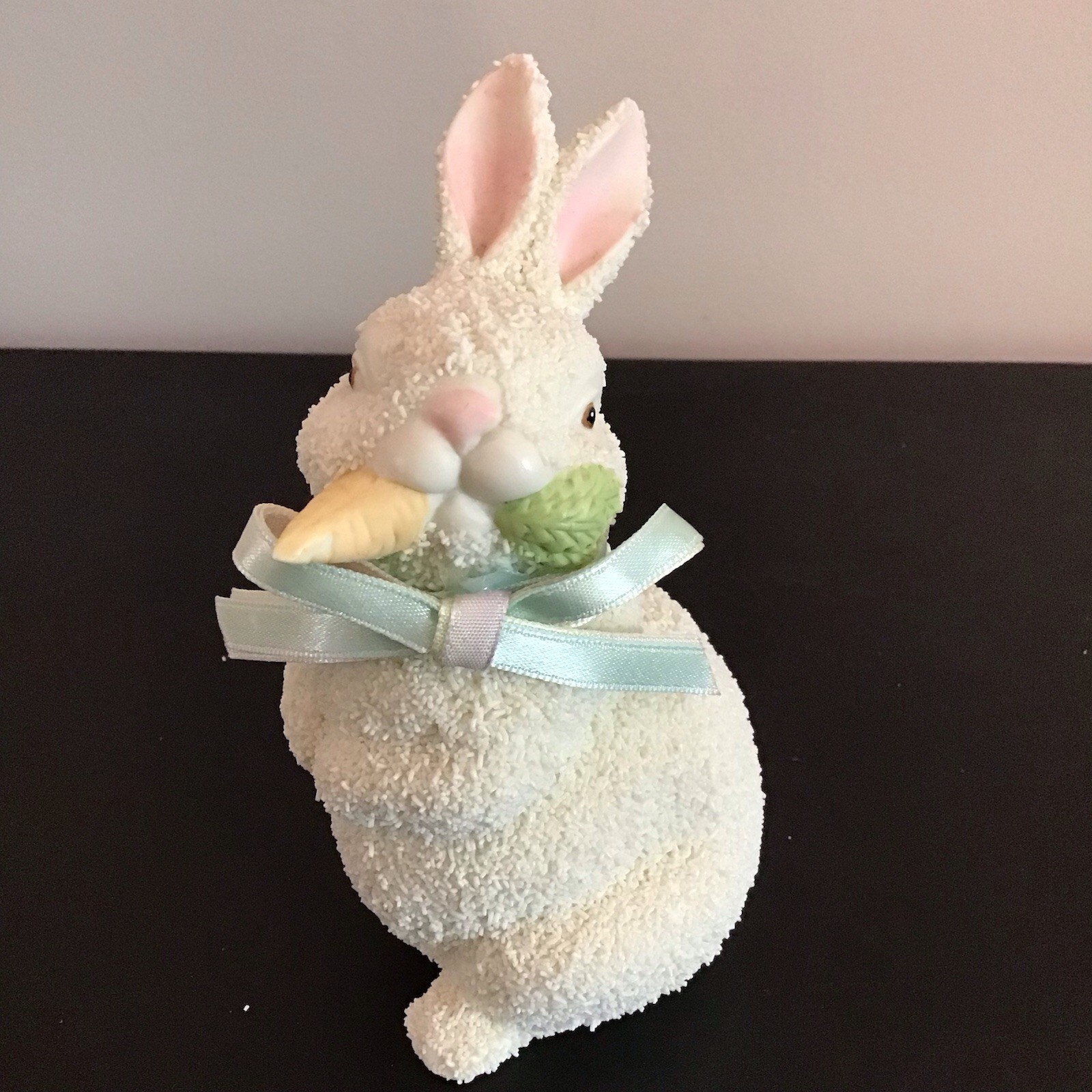 Bunny With Carrot Figurine - Easter Rabbits