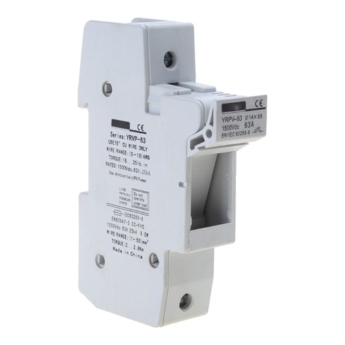 Zqxnt Solar Sicherungshalter 1000VDC - Für 14x51mm Sicherungen, Schienenmontage