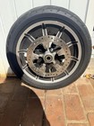 Harley Davidson Front Wheel Impeller Rim Tire Touring Dunlap Tire