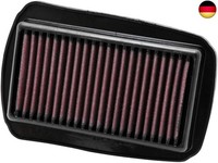 K&N YA-1208 Motorrad K&N Tausch-Luftfilter Rot