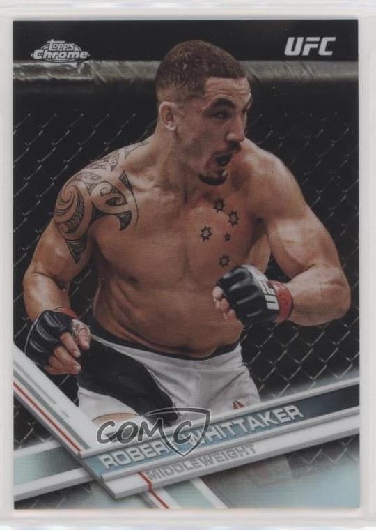 2017 Topps Chrome UFC Refractor Robert Whittaker #41 pe8