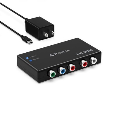 Component to HDMI Converter Adapter for 1080P HDTV, PS2, PS3, Xbox,