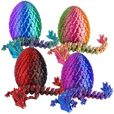 Playtastic 4er-Set 3D-gedruckte Dracheneier mit Mini-Drachenfiguren, 12,7 cm