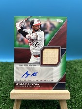 2026 Topps Series 1 Byron Buxton Auto Green /99 #MLMA-BBX Minnesota Twins