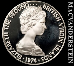 British Virgin Islands: 1973 One Silver Dollar - Choice Gem Proof  #L6645