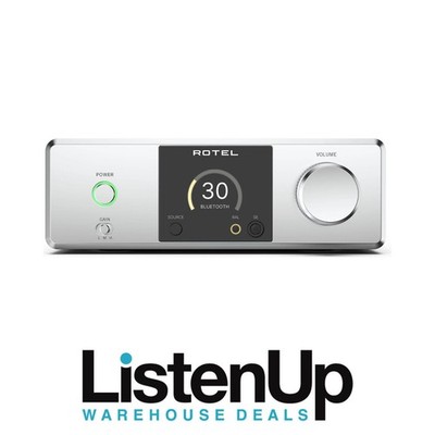 Rotel DX3 Desktop Headphone Amplifier with ESS Premium 32-bit DAC (Silver)