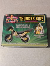 Bandai Mighty Morphin Power Rangers Thunder Bike & Yellow Ranger Toy 1994 NEW