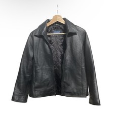 Vintage Unisex Childs 100 Leather Shell Jacket Size L 14 by Rothschild