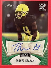 2021 Leaf Draft Thomas Graham Auto Green #BA-TG2 Football