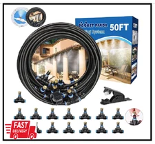 Misters for outside Patio,Outdoor Water Misting Cooling System,50Ft|15M.Backyard