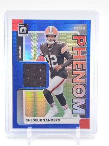 2025 Donruss Optic Shedeur Sanders Blue Hyper (RAW)