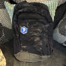 Camouflage Tactical Backpack Black Gray Nylon Zip Closure Unisex