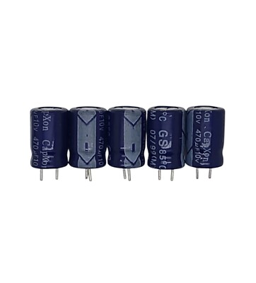 5x CapXon 470µF 10V- ø9x13mm, 85°C (470uF,ELKO,Elektrolyt-Kondensator)H186B