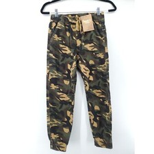 Daniel L. Boy's NWT Drawstring Jogger 5 Pocket Design Dark Camo Khaki 8
