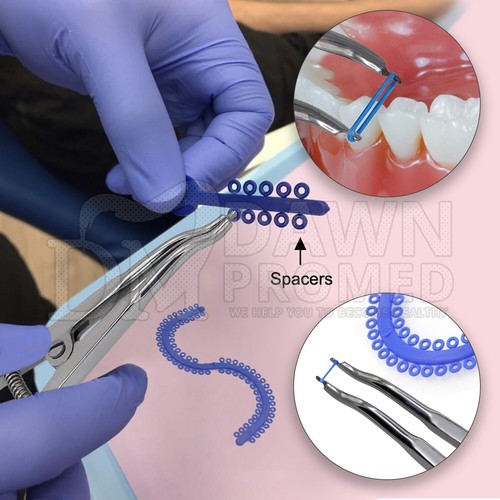 Dental Separator Placing Ligature Plier 6.25" Orthodontic Elastic Ties German Gr - Picture 4 of 8