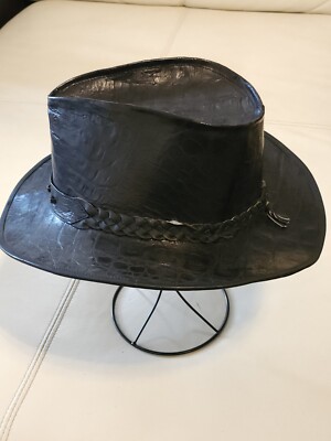 COLLECTORS Genuine Crocodile Dundee Australia Black Leather  display picture 1