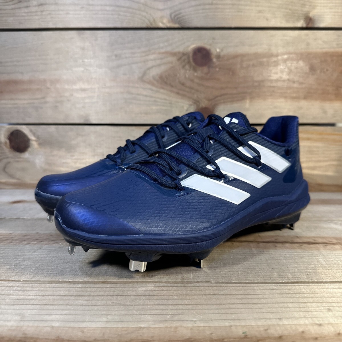 80s - adidas アディダス　プルオーバー　フィッシャーマンスモック　紺 Adidas Adizero Afterburner 8 Navy Blue Metal Baseball Cleat H00978