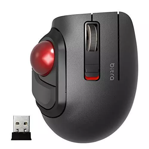 ELECOM Mouse trackball S Size Small Thumb 5 Button bitra M-MT1DRSBK - Picture 1 of 4