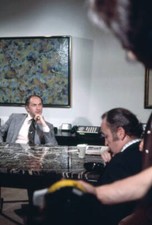 Martin Starger being interviewed by Roger Grimsby in tv serie- 1974 Old Photo 8