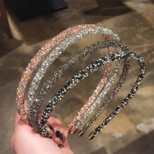 2pcs Fashion Women Jewel Rhinestone Headband Crystal Hair Band Girl Headwear
