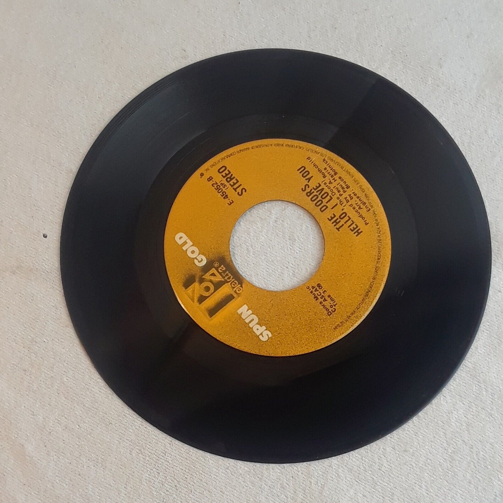 The Doors / Touch Me - Hello I Love You 45 Elektra Gold 45052 tested vinyl