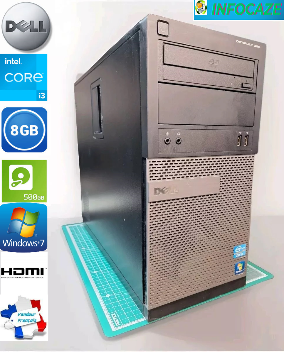 Dell OptiPlex390 i3 8GB 新品SSD Win10Pro DELL OPTIPLEX 390 TWR - i3 3.4GHz - 8GB - 120GB SSD - Win10 Pro