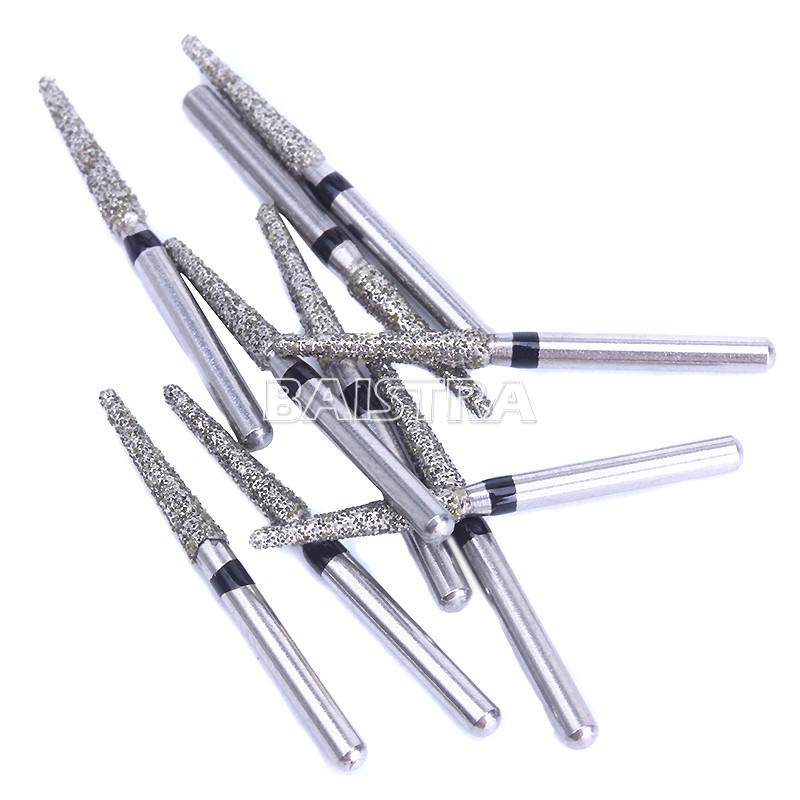 100pcs AZDENT Dental Diamond Burs Medium FG Burs 1.6mm For