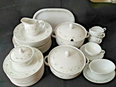 Hutschenreuther Selb Bavarian Dinnerware Set Jurvel New Vintage (51pc)