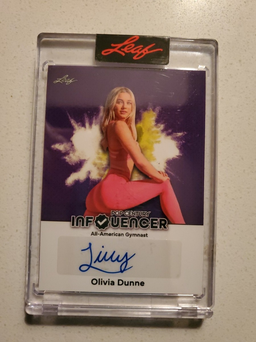 Olivia Dunne 2022 Leaf Pop Century Influencer #IA4 376/1127 Auto