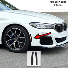 For BMW 530i 540i M550i 5 Series SMOKE Front Side Marker Tint Vinyl Overlays G30