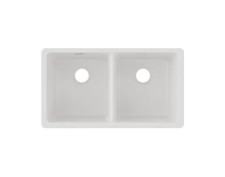 NEW Elkay ELGU3322WH0 R11 Quartz Classic 33" Undermount Double Basin Quartz Com