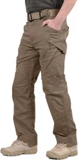  TACVASEN Men's Cargo Operator Casual Cotton Pants Elastic Waistband 40